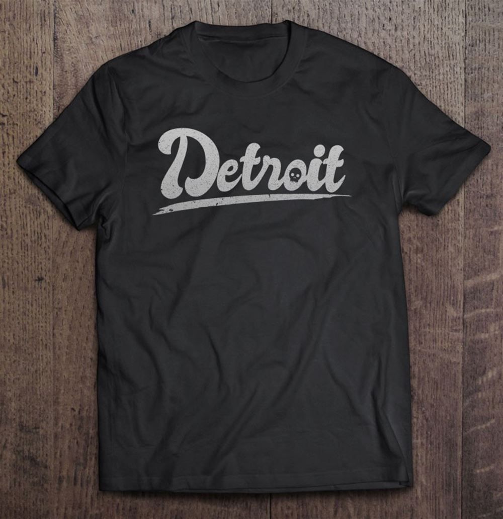 Happy Detroit Michigan Skull Best City In Usa Motor City Motown 