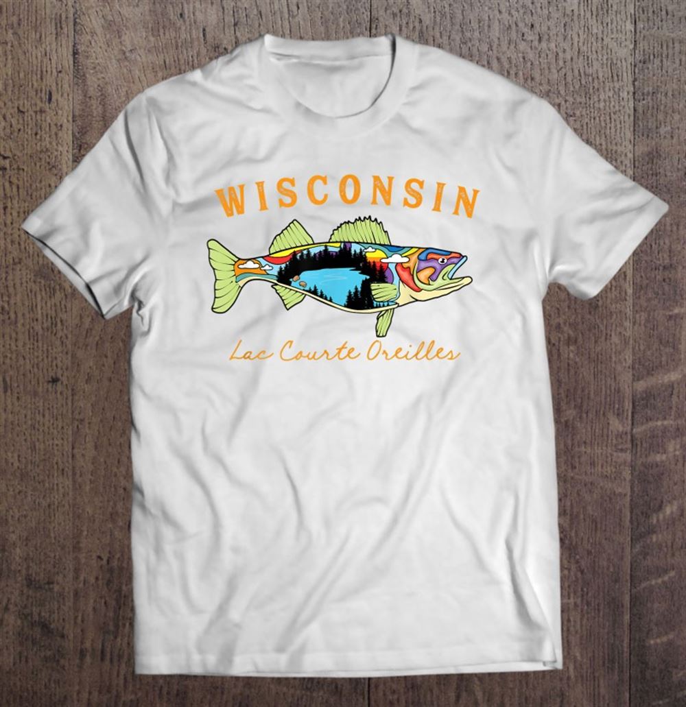 Limited Editon Fisherman Wisconsin Lac Courte Oreilles Lake Walleye Fishing 