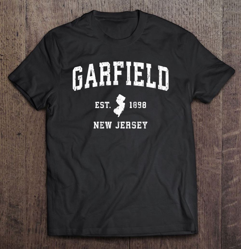 Interesting Garfield New Jersey Nj Vintage Athletic Sports Design Pullover 