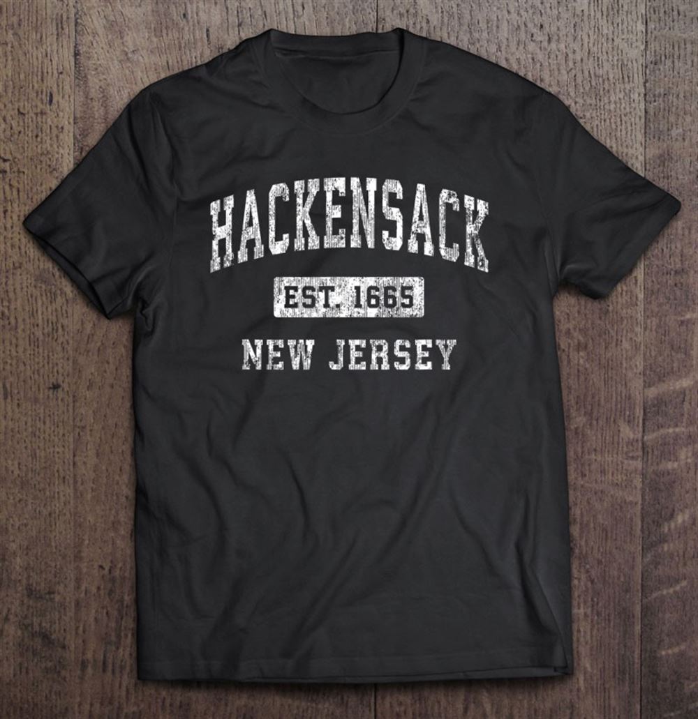 Amazing Hackensack New Jersey Nj Vintage Established Design 