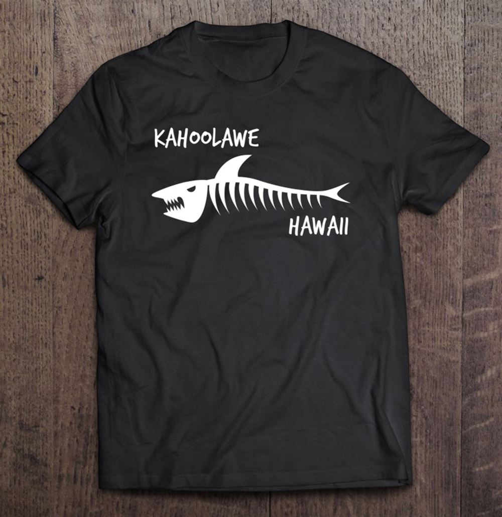 Amazing Kauai Hawaii Shark Skeleton White Print 