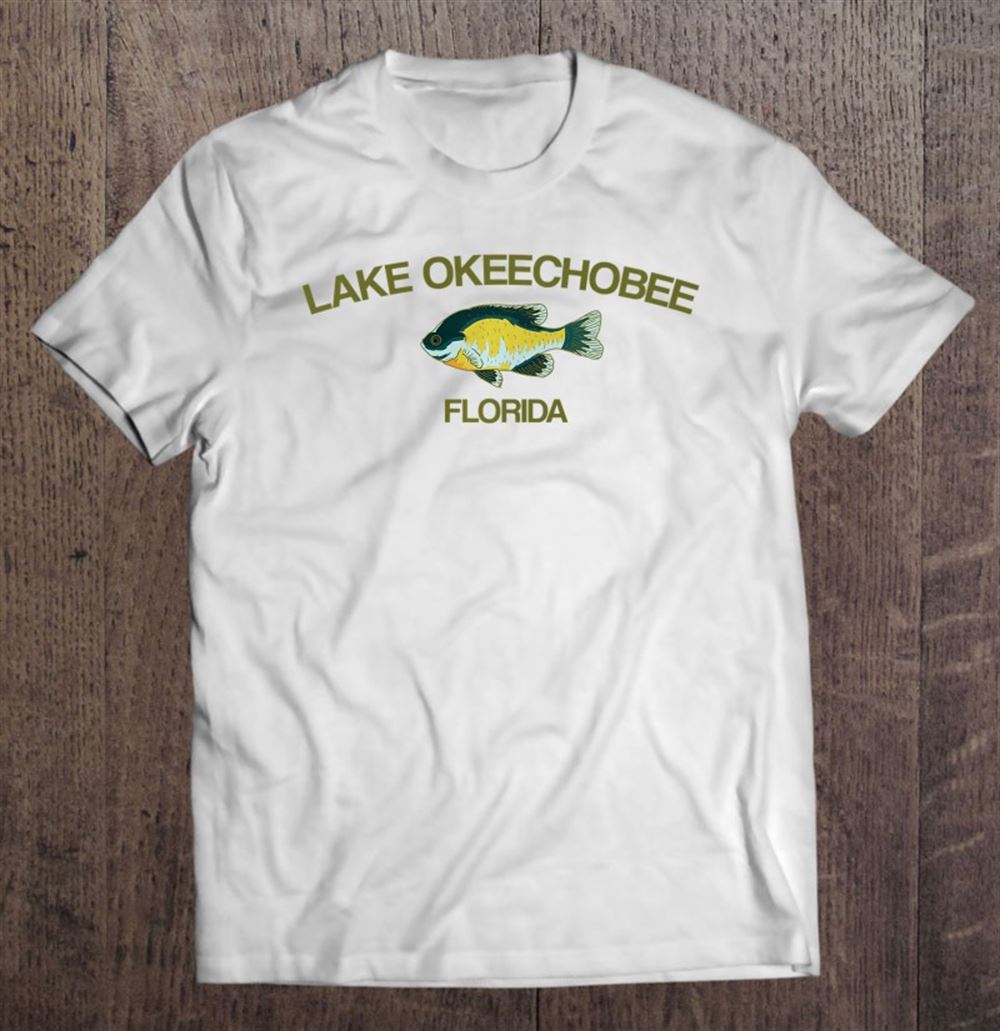 Best Lake Okeechobee Florida Lake Apparel Fishing Tee 