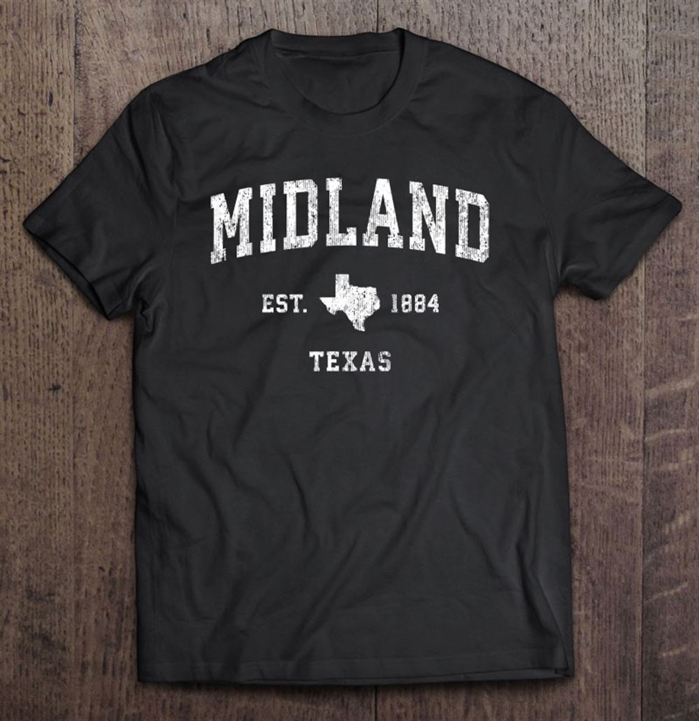 High Quality Midland Texas Tx Vintage Athletic Sports Design 