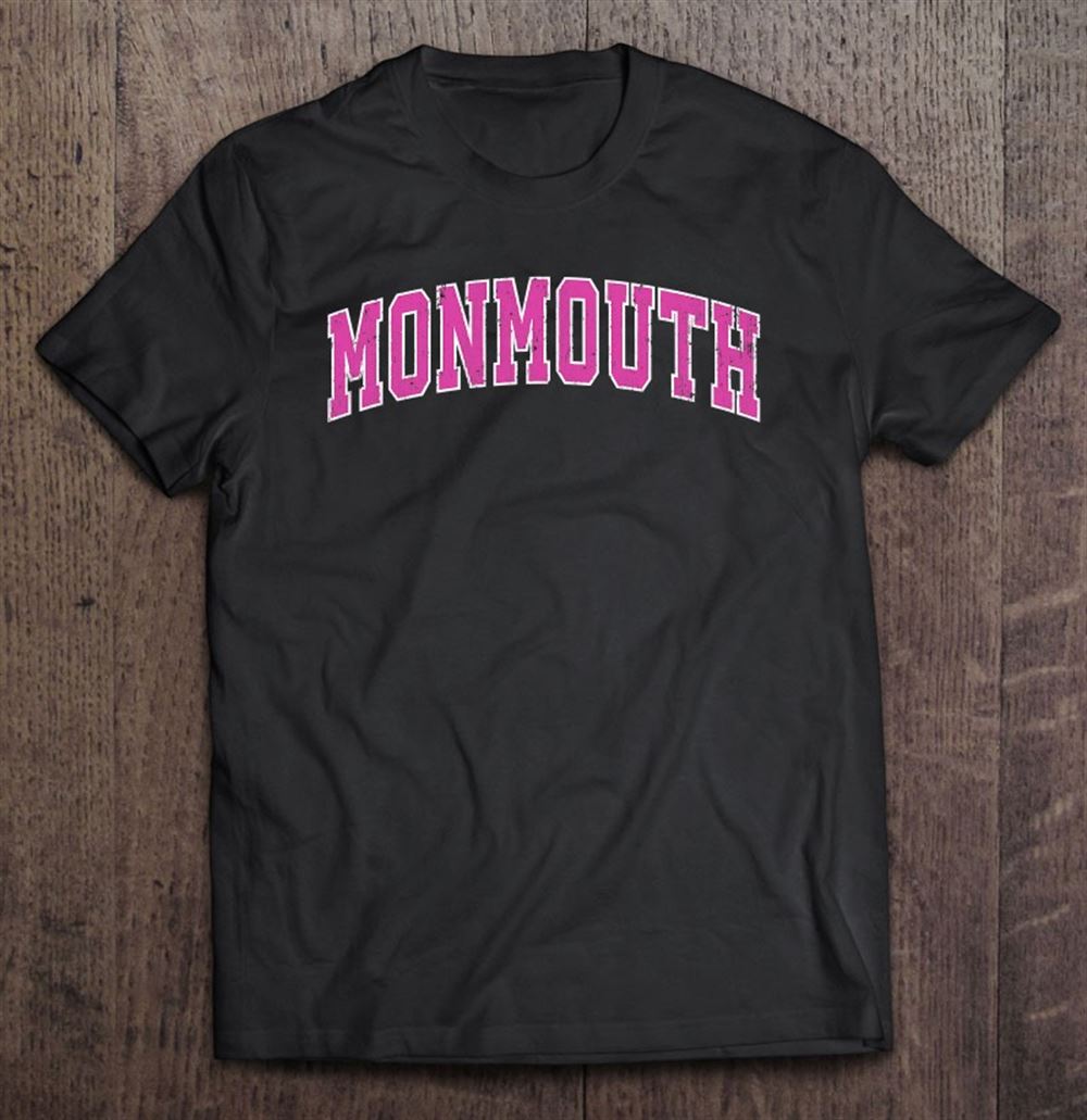 Great Monmouth Oregon Or Vintage Sports Design Pink Design 