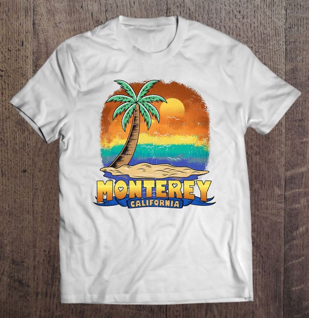 Happy Monterey California Vintage Distressed Souvenir 