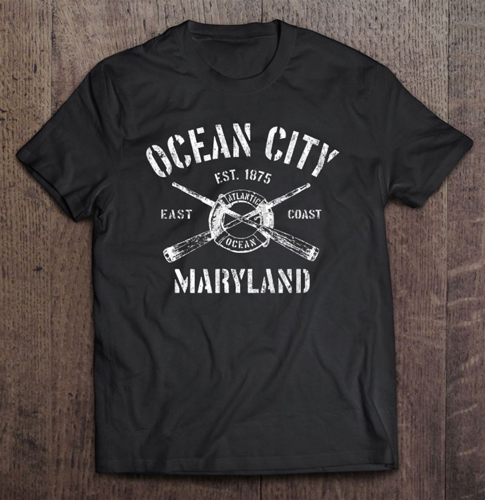 Awesome Ocean City Md Vintage Nautical Boating Tee 