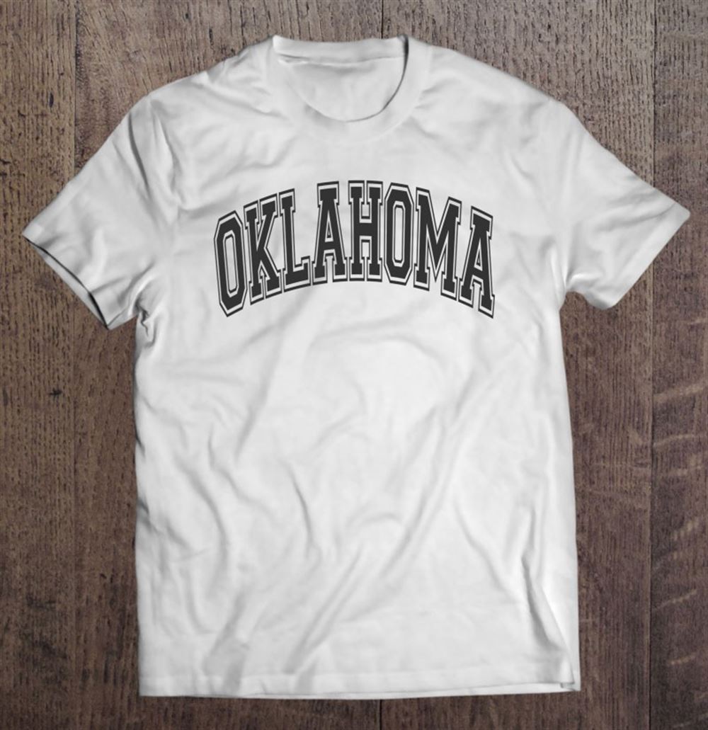 High Quality Oklahoma Varsity Style Black With Black Text 