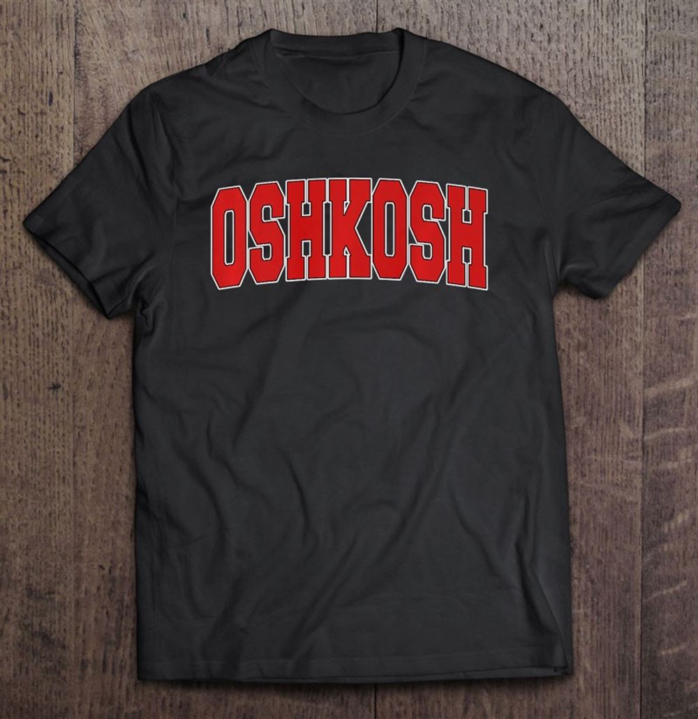 Happy Oshkosh Wi Wisconsin Varsity Style Usa Vintage Sports Premium 