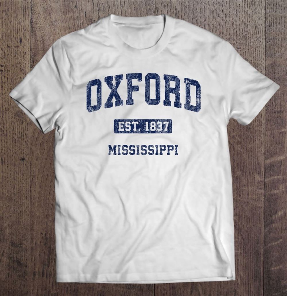 Limited Editon Oxford Mississippi Ms Vintage Athletic Sports Design 