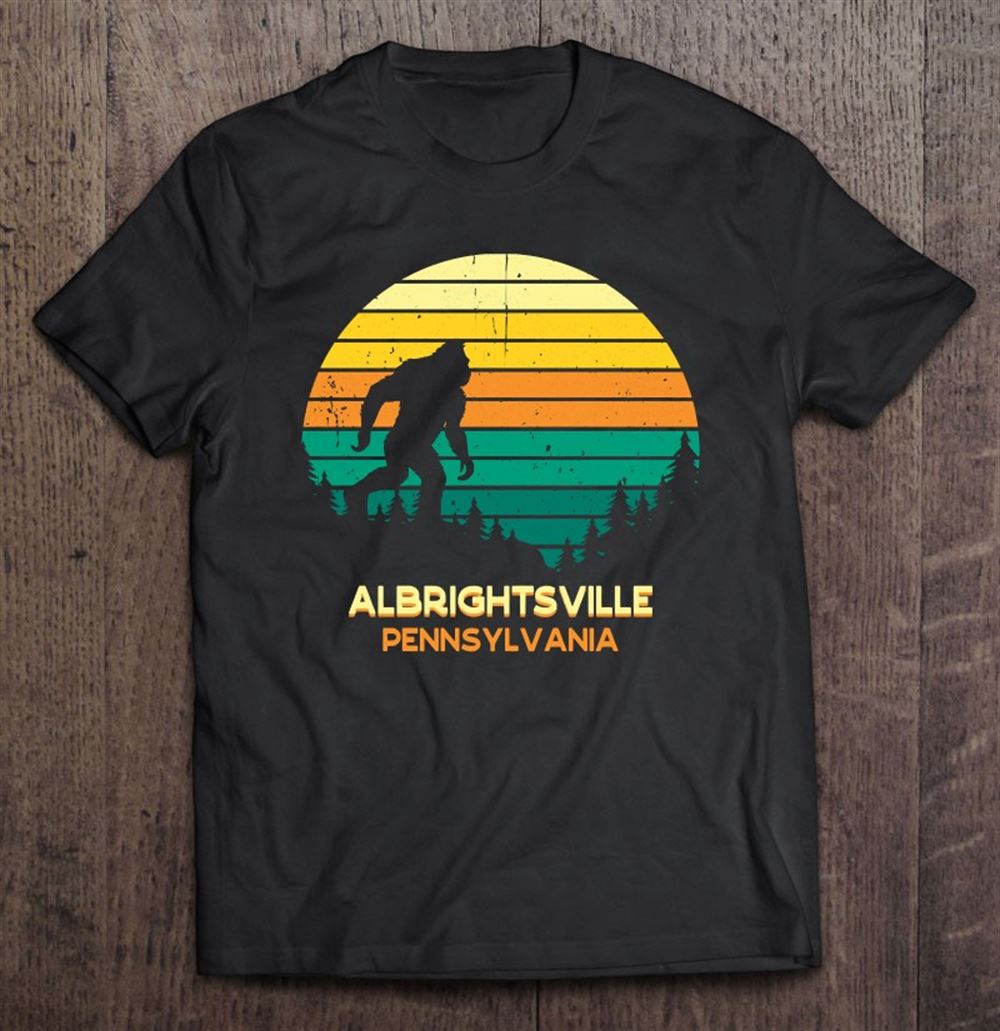 Limited Editon Retro Albrightsville Pennsylvania Bigfoot Souvenir 