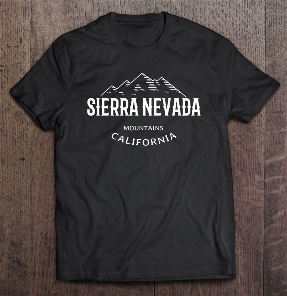 Happy Retro Cool Sierra Nevada California Mountains Novelty Art Pullover 