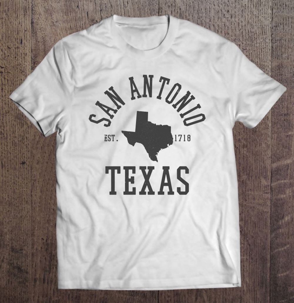 Amazing San Antonio Texas State Map Est 1718 Souvenir Texan Pride Pullover 
