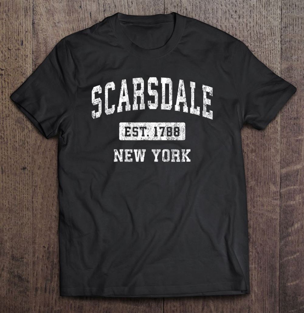 Interesting Scarsdale New York Ny Vintage Sports Established Design 