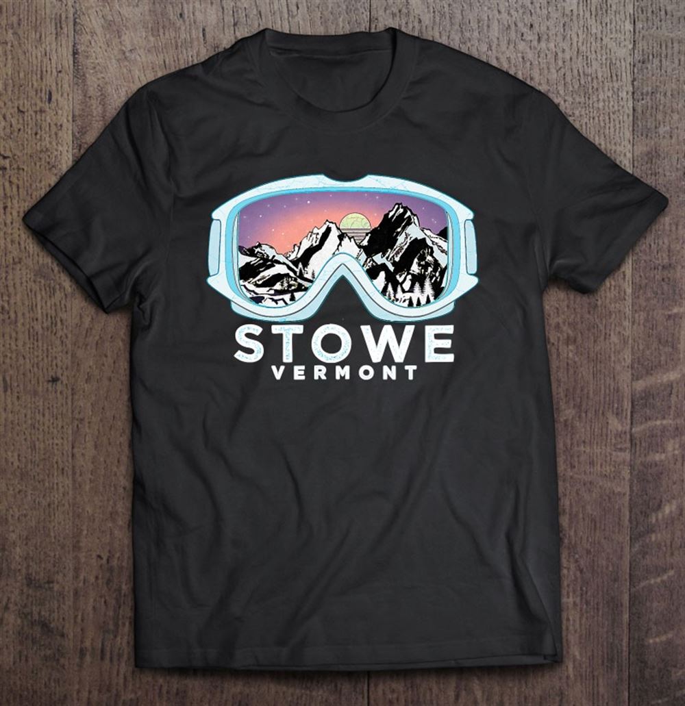 Happy Stowe Ski Design Stowe Vt Skiing Snow Gift 