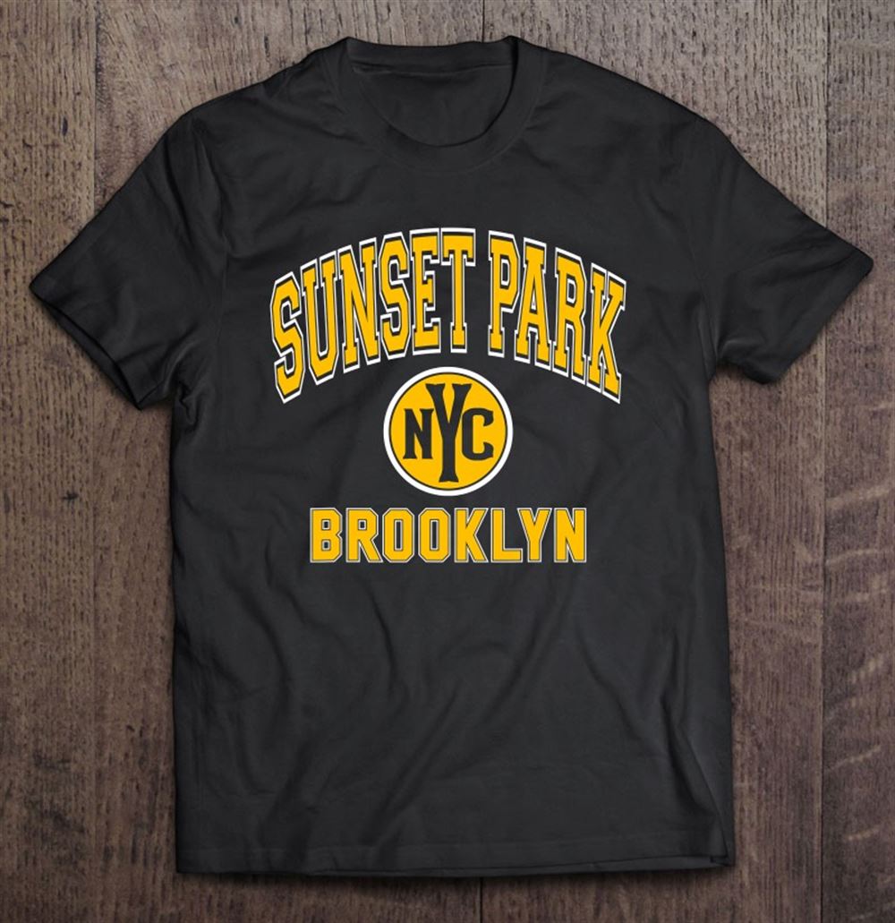 Best Sunset Park Brooklyn Nyc Varsity Style Amber Print 