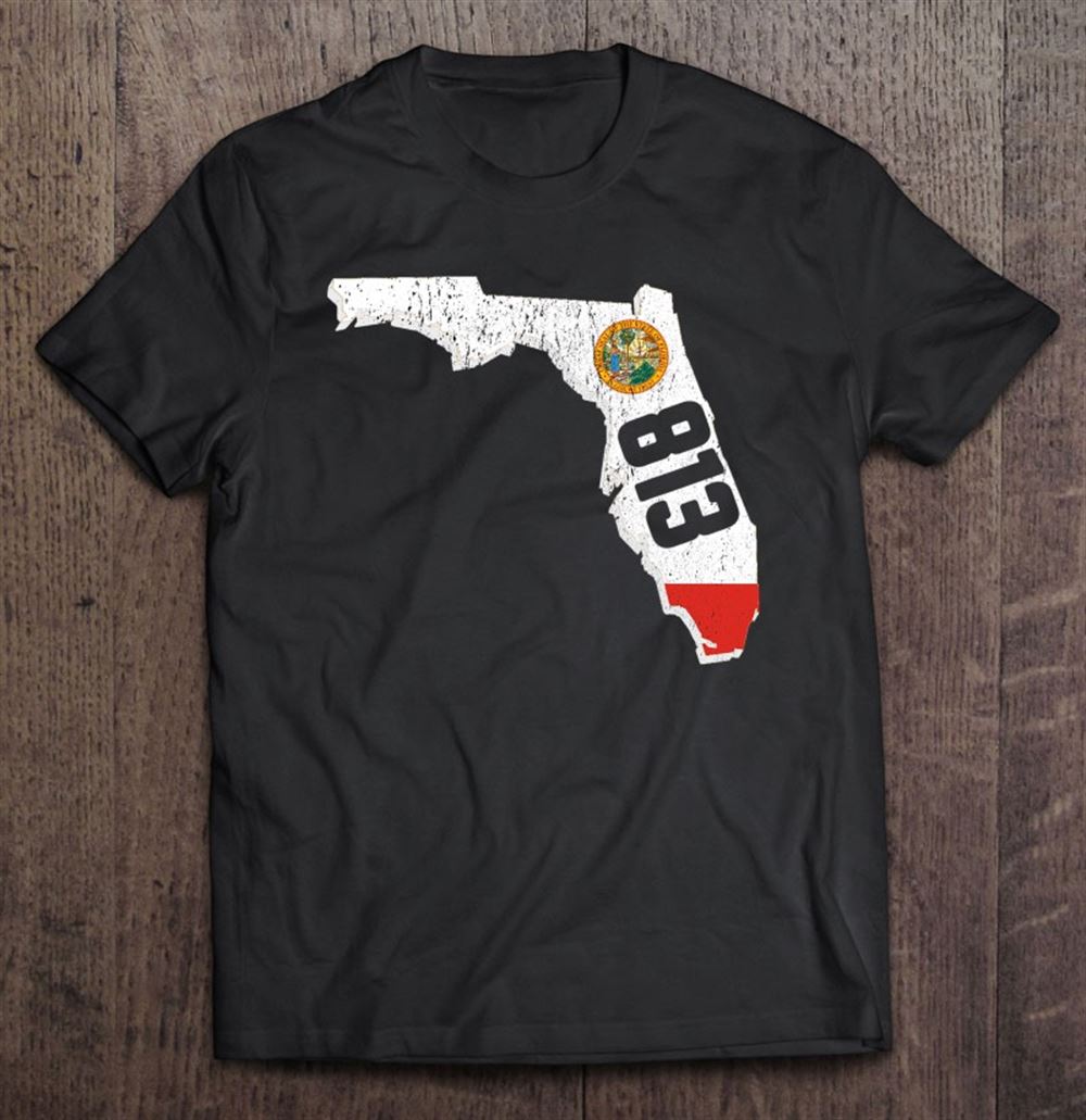 Special Tampa Area Code 813 Florida Gift Tee 