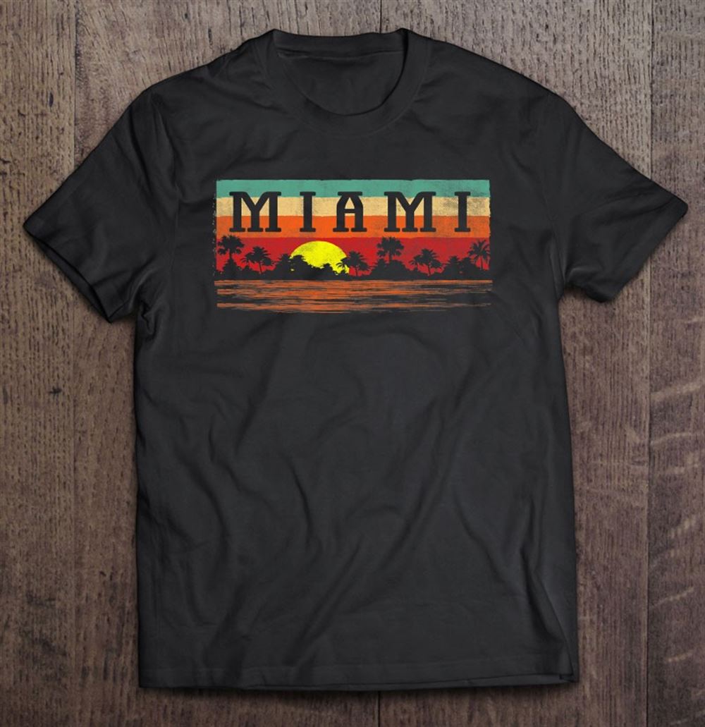 Best Vintage Miami Beach Florida Shirt Retro Miami 