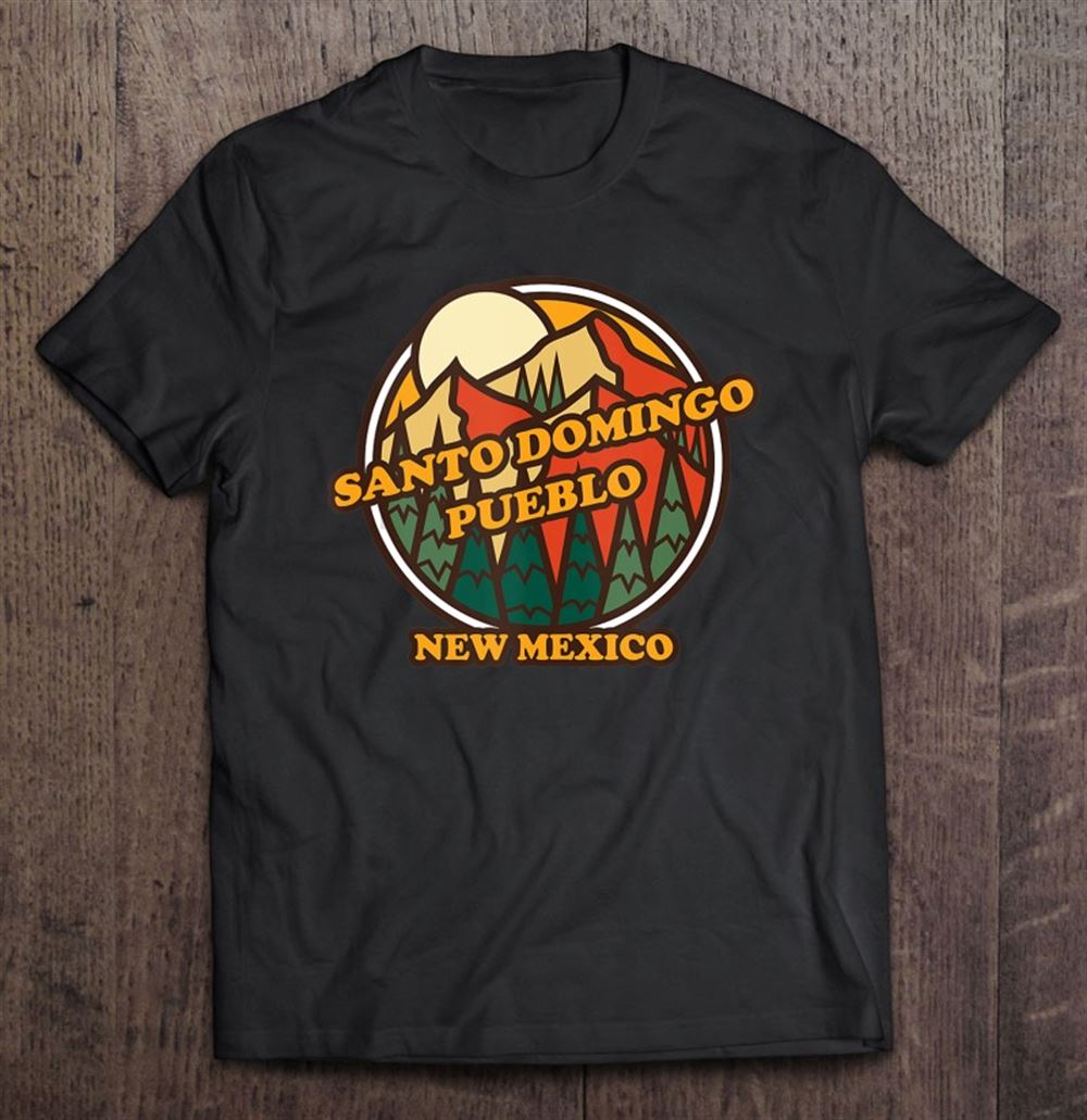 Interesting Vintage Santo Domingo Pueblo New Mexico Mountain Print Tank Top 