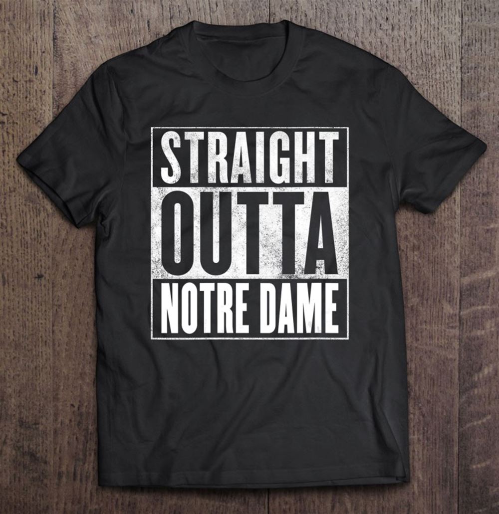 Awesome Womens Notre Dame Straight Outta Notre Dame V-neck 