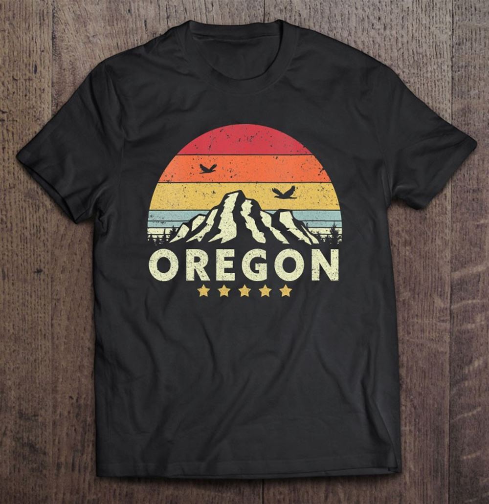 Promotions Womens Oregon Shirt Retro Style Or Usa V-neck 