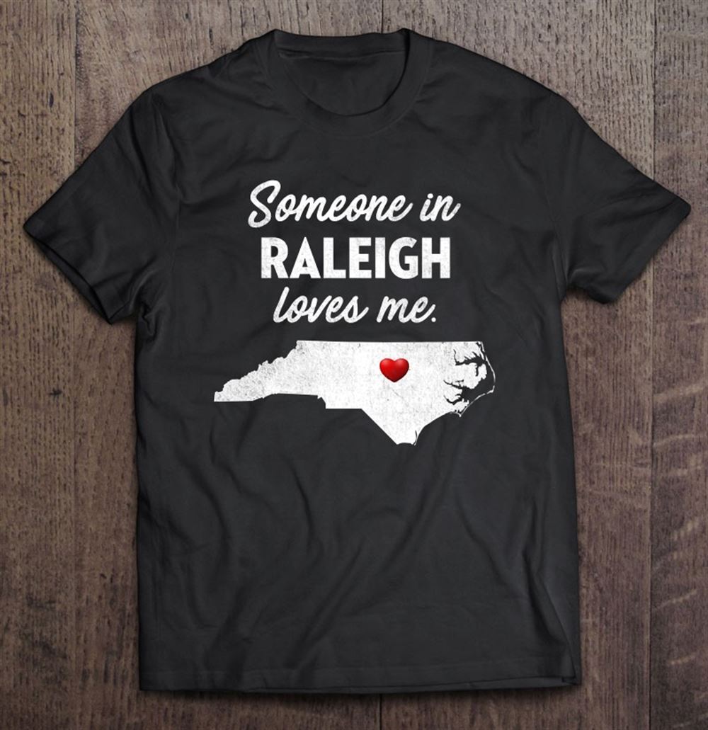 Great Womens Someone In Raleigh Loves Me Raleigh North Carolina V-neck 