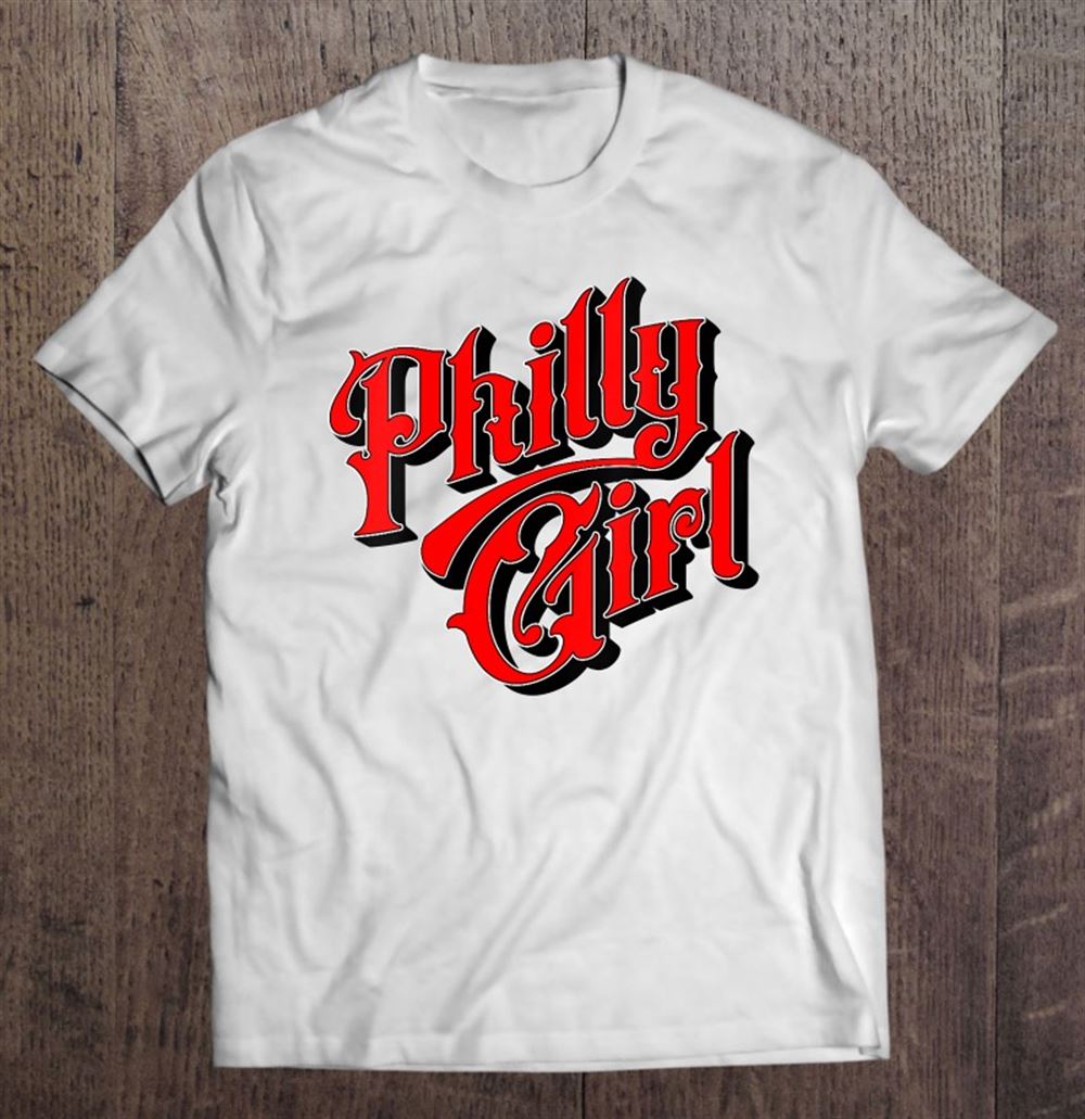 Gifts Womens Vintage Philly Girl Philadelphia Home Town Pride Philly Jawn V-neck 