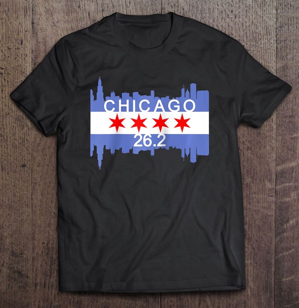 Promotions 262 Mile Marathon Runner Chicago Flag Running Race Gift Raglan Baseball Tee 