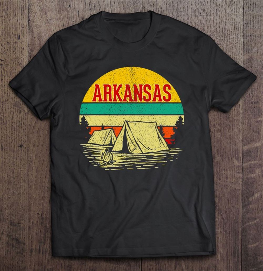 Gifts Arkansas Camping Retro Vintage Sunset Sunrise 