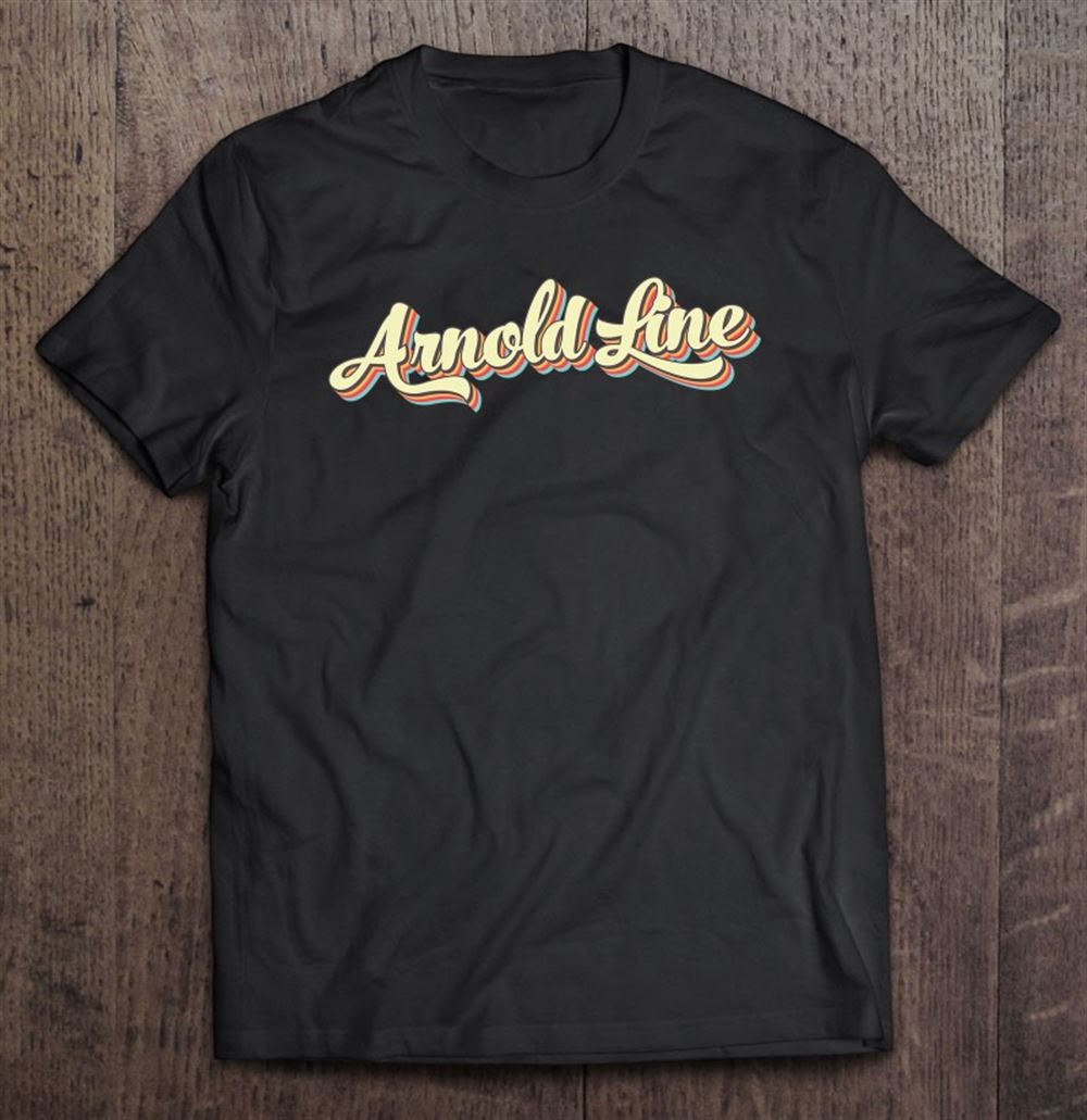 Limited Editon Arnold Line Tshirt Retro Art Font Vintage 
