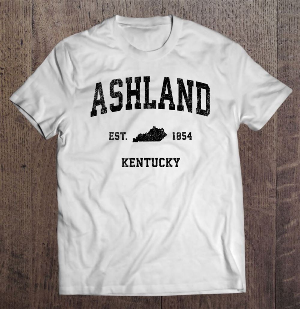 Great Ashland Kentucky Ky Vintage Sports Design Black Print 