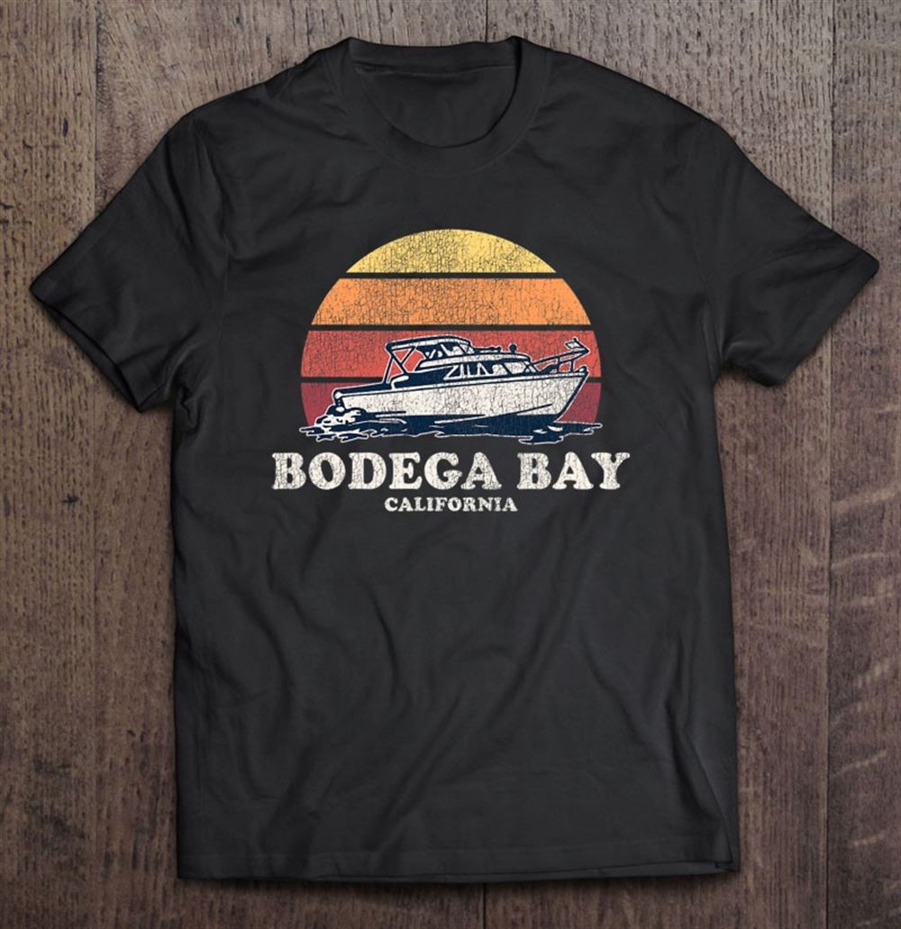 Awesome Bodega Bay Ca Vintage Boating 70s Retro Boat Design 
