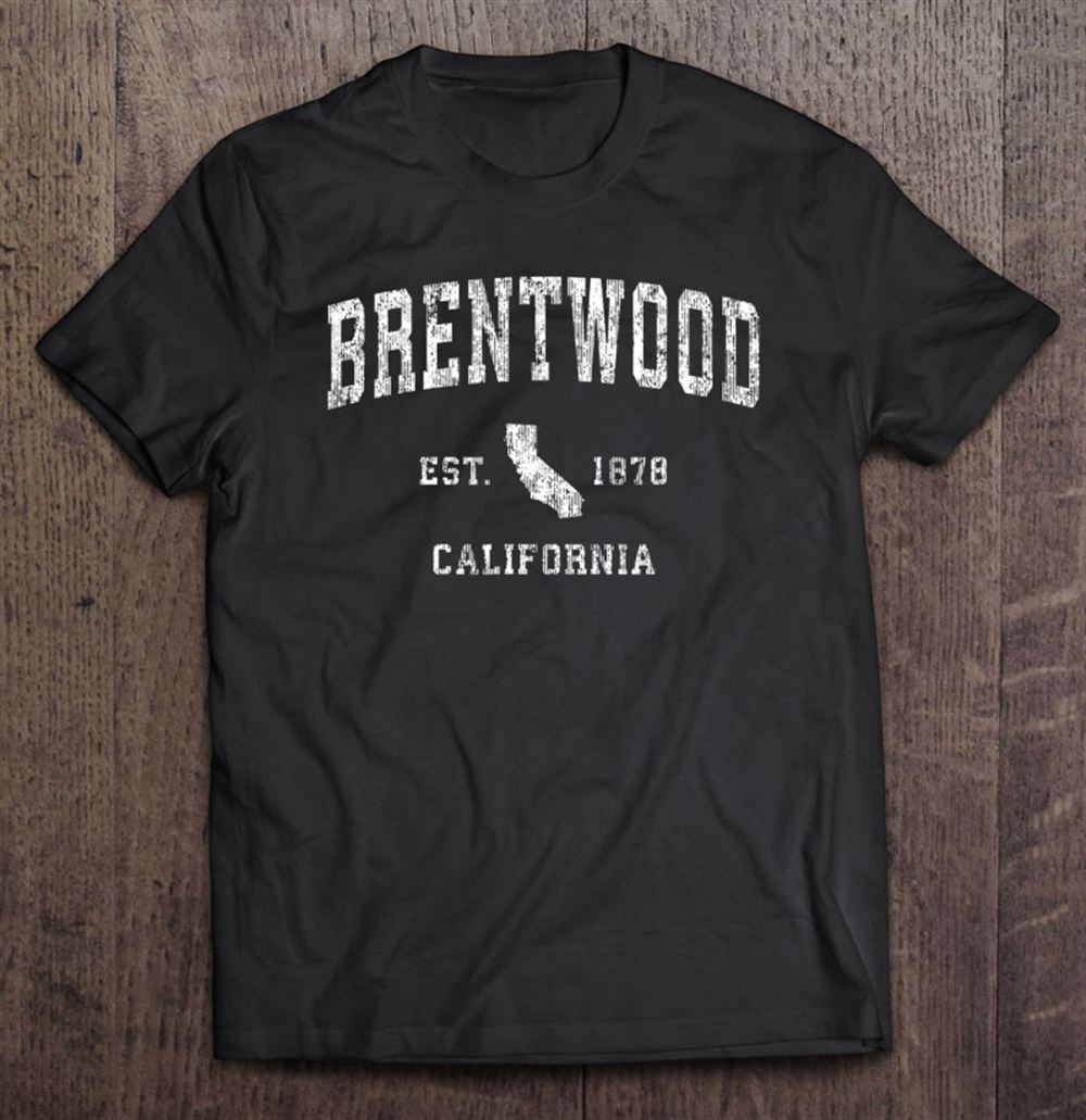 Promotions Brentwood California Ca Vintage Athletic Sports Design 