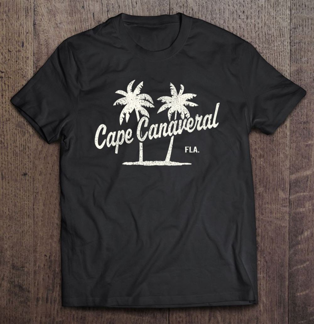 Amazing Cape Canaveral Florida Vintage 70s Palm Trees Graphic 