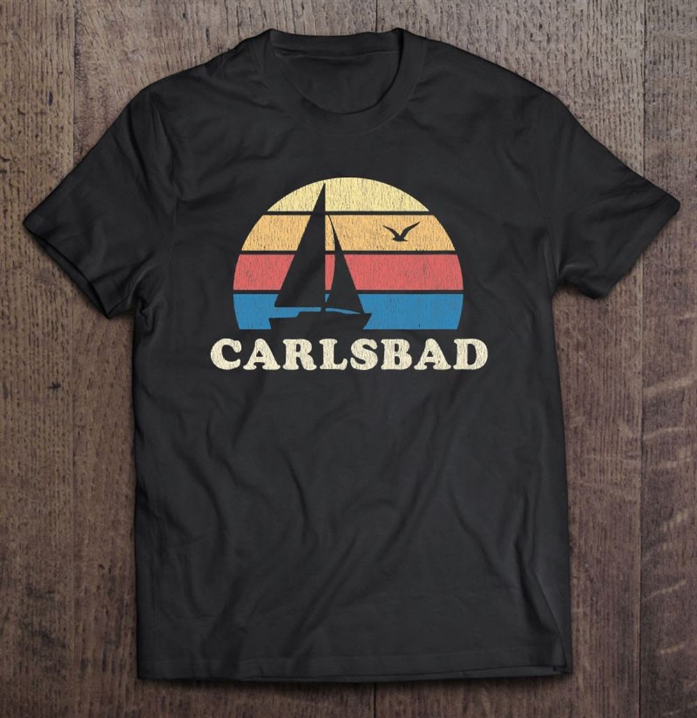 Great Carlsbad Ca Vintage Sailboat 70s Throwback Sunset 