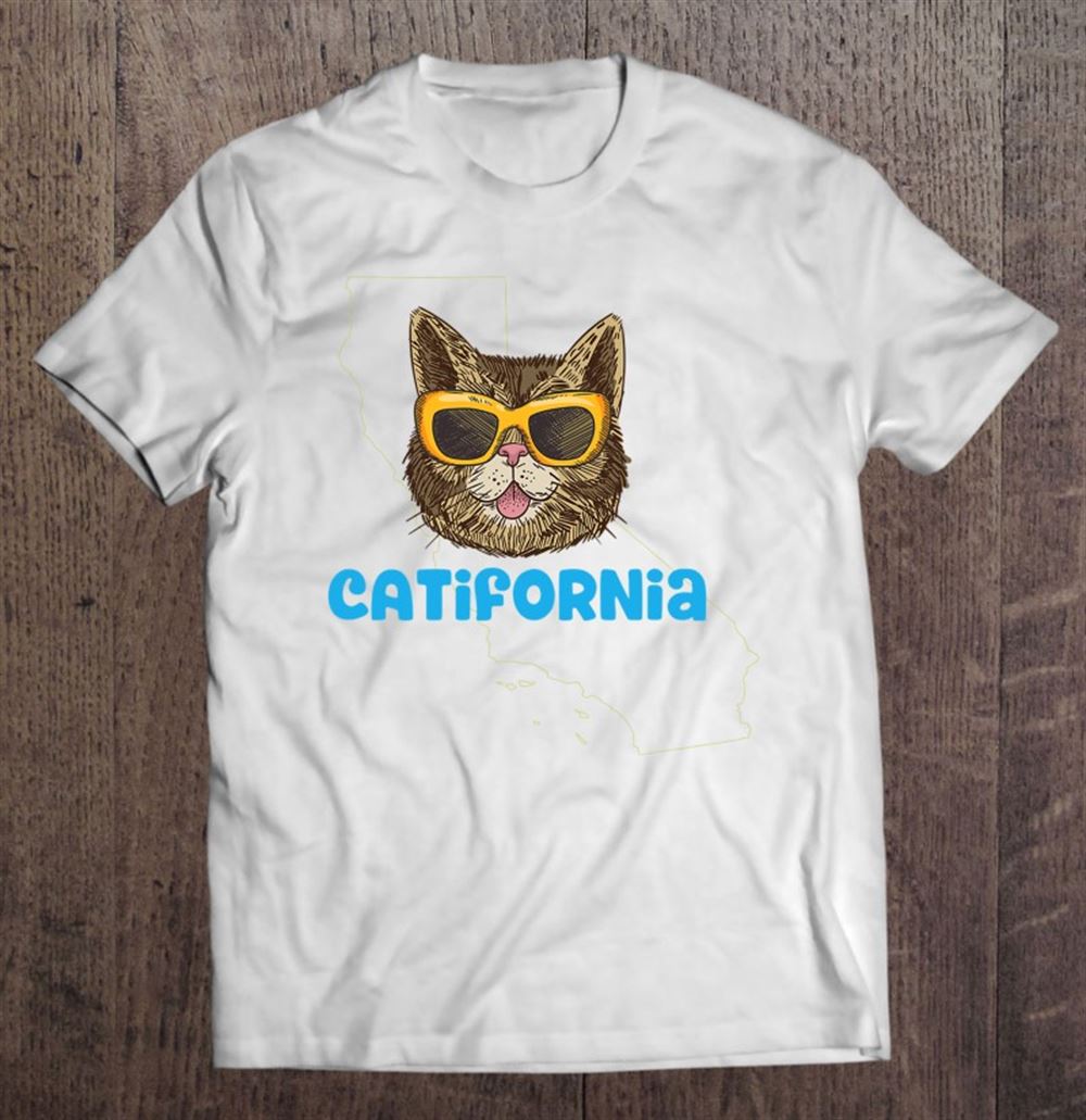 Awesome Catifornia California Funny California Cat Pun 