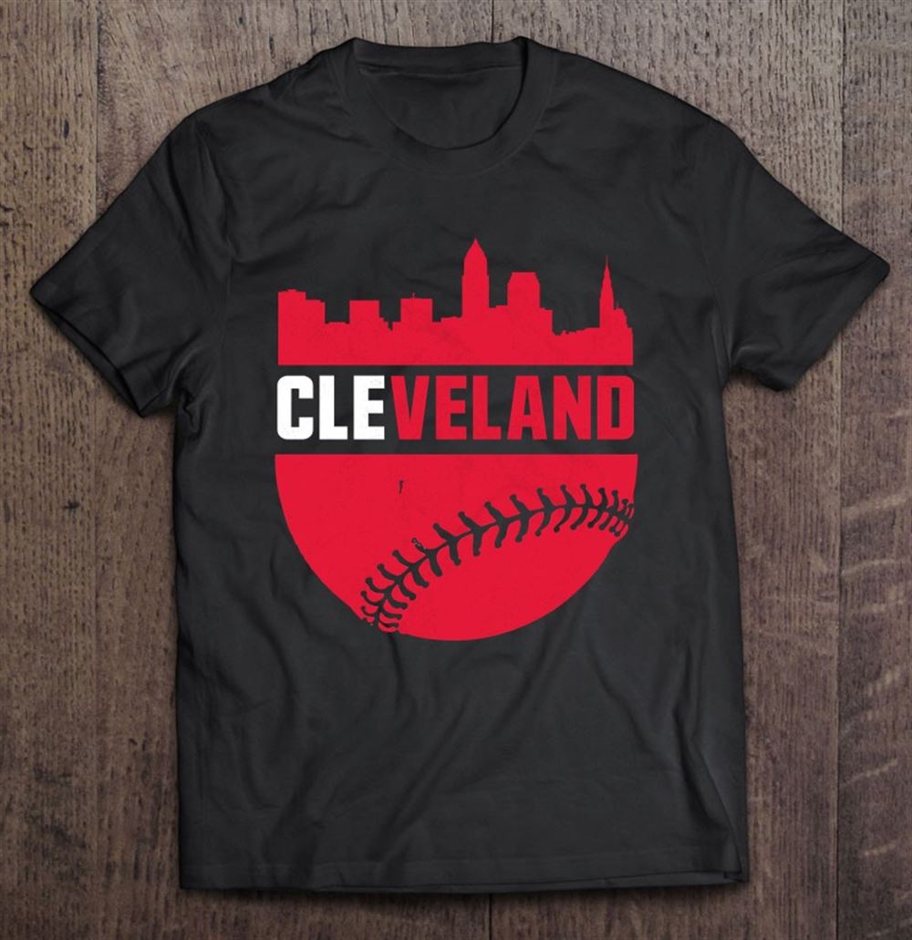 Interesting Cleveland Baseball Cle Ohio Outline Distressed Pullover 