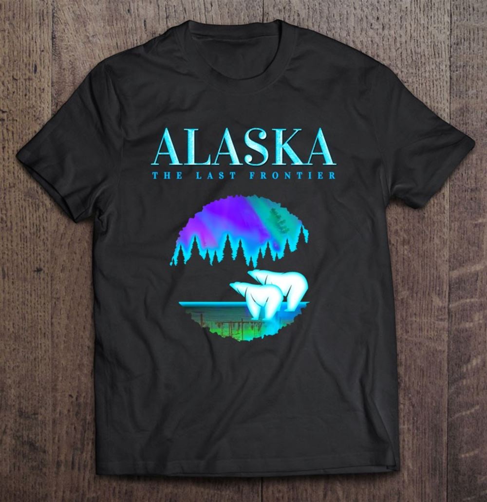 Best Cool Alaska Pair Of Polar Bear With Aurora Snow Scene 
