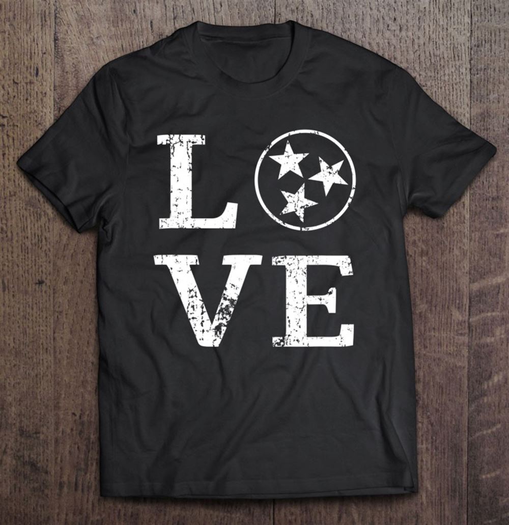 Great Distressed Vintage Tennessee State Flag Retro Love Tennessee 