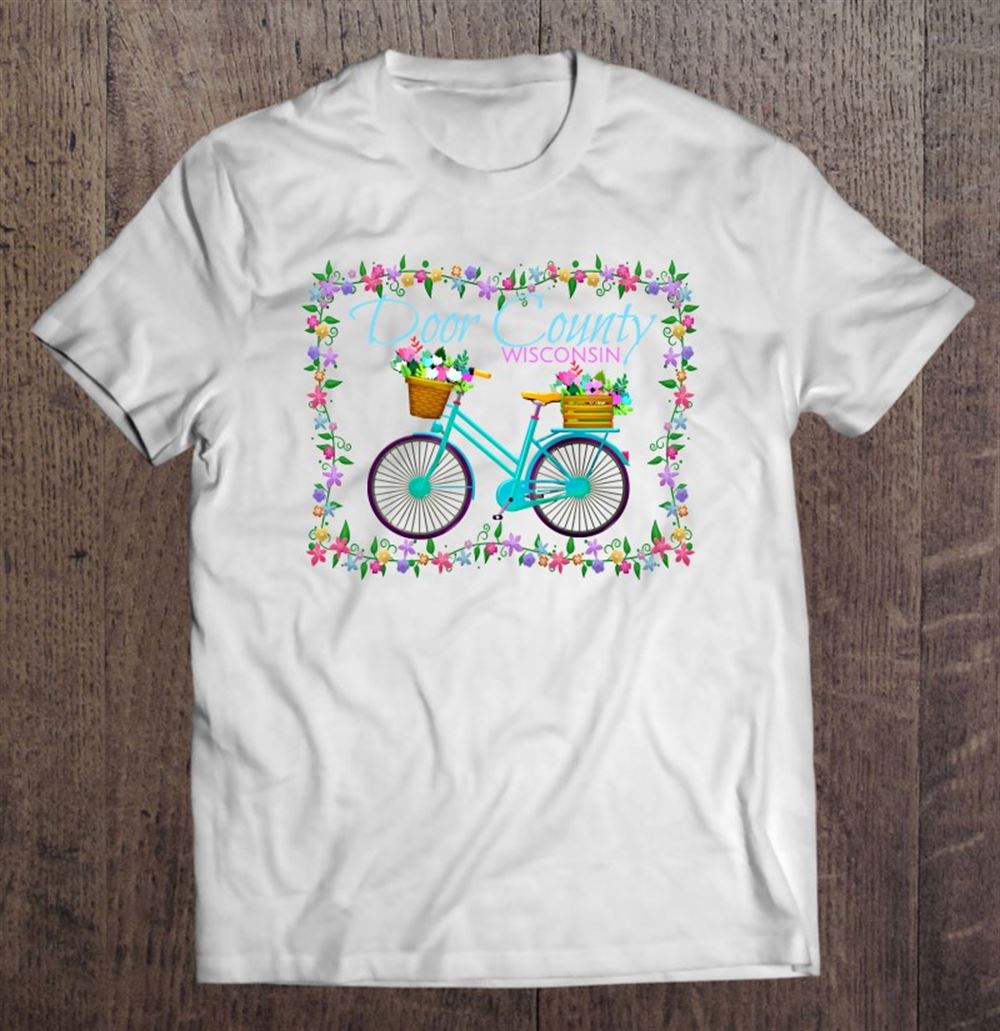 High Quality Door County Wisconsin Shirt Vintage Bike Wisconsin Gift 
