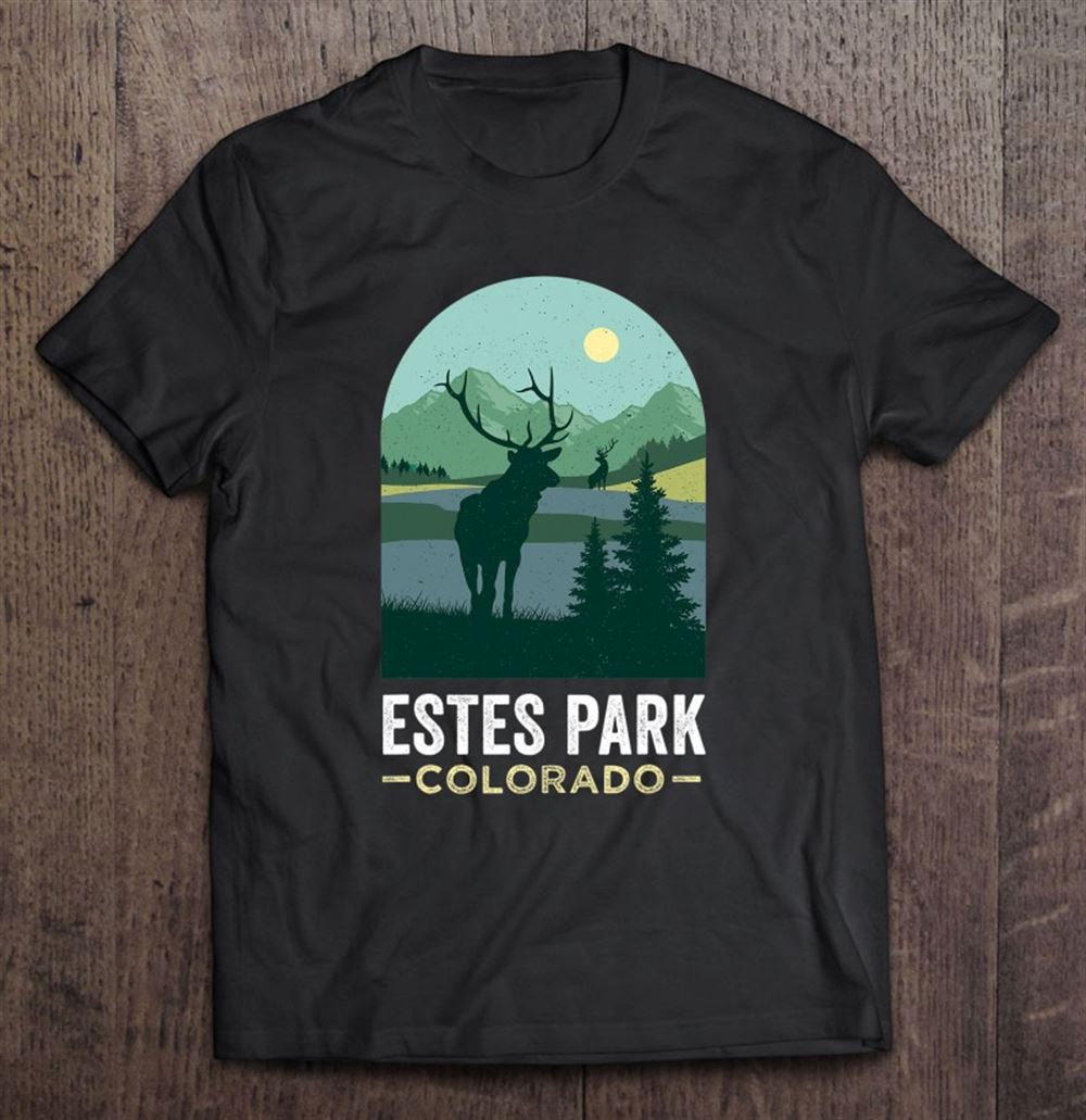 Great Estes Park Tshirt Elks Retro Vintage Estes Park Colorado 