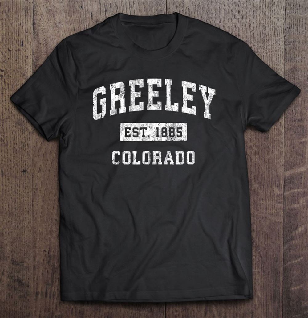 Great Greeley Colorado Co Vintage Established Sports Design 