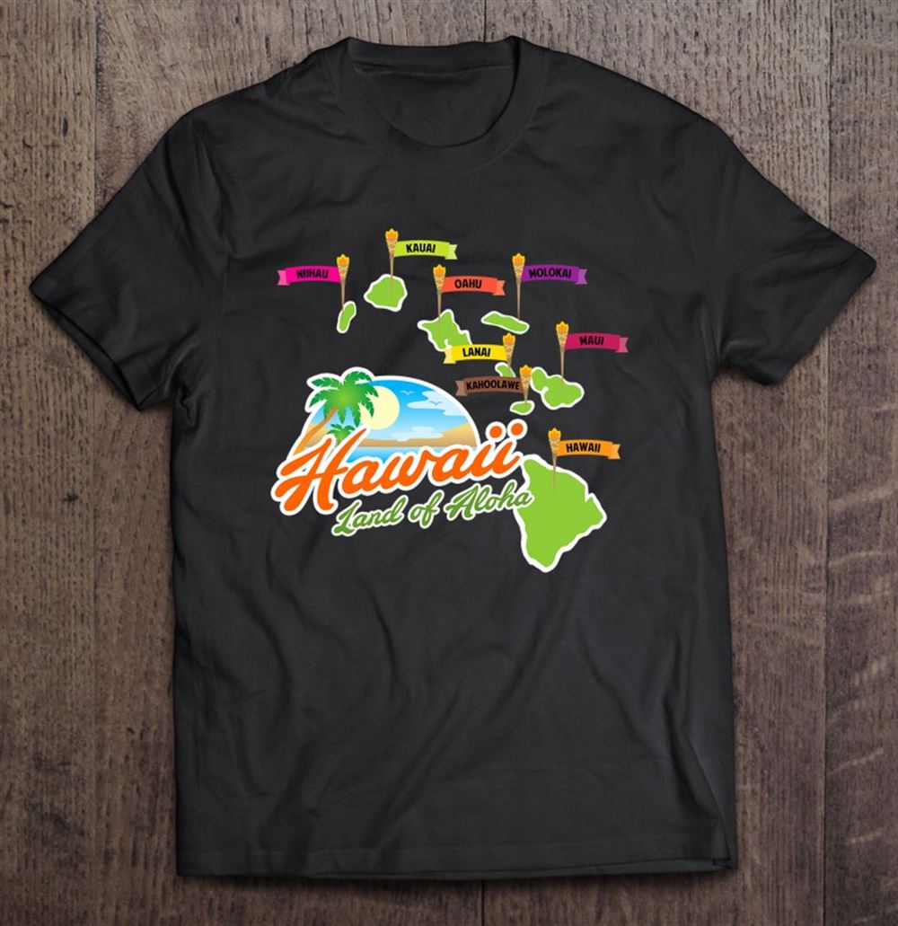 Awesome Hawaiian Islands Hawaii Land Of Aloha Graphic 