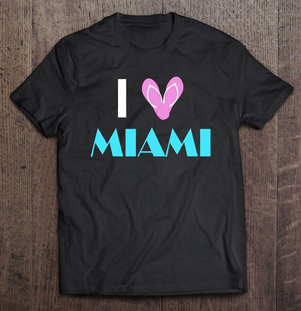 Special I Love Miami Heart Sandals Miami Pride Beach Vacation Pullover 