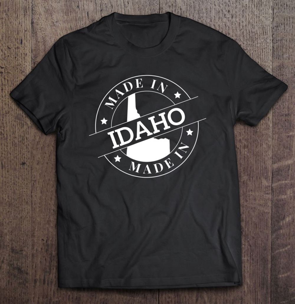 High Quality Made In Idaho Map Vintage 