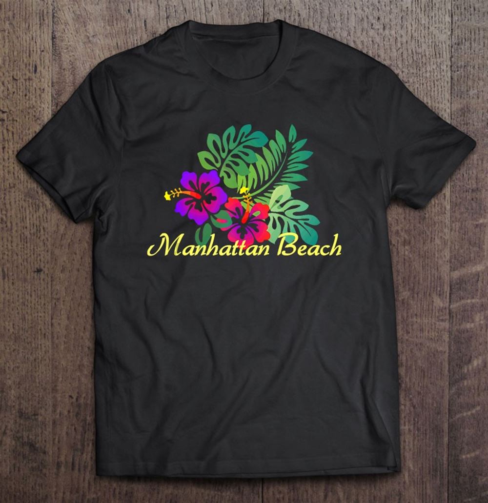 Amazing Manhattan Beach Tropical Flower Surf Vacay Tank Top 