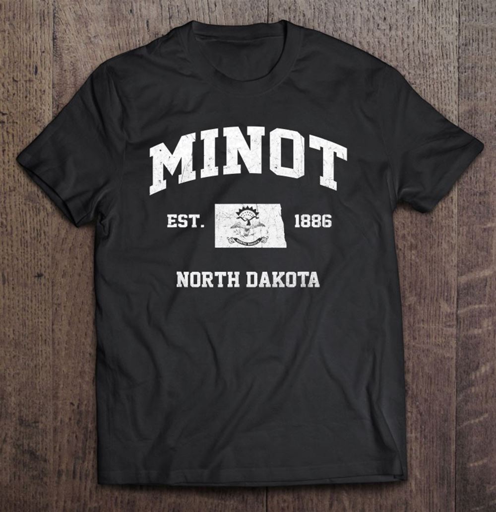 Best Minot North Dakota Nd Vintage State Athletic Style 