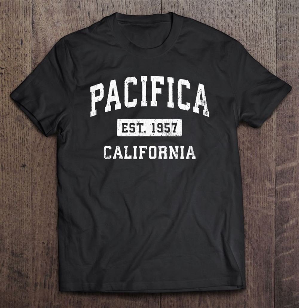 Interesting Pacifica California Ca Vintage Established Sports Design Pullover 