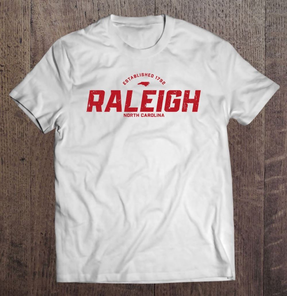 Limited Editon Raleigh North Carolina Nc Vintage Athletic Red Sports Logo 