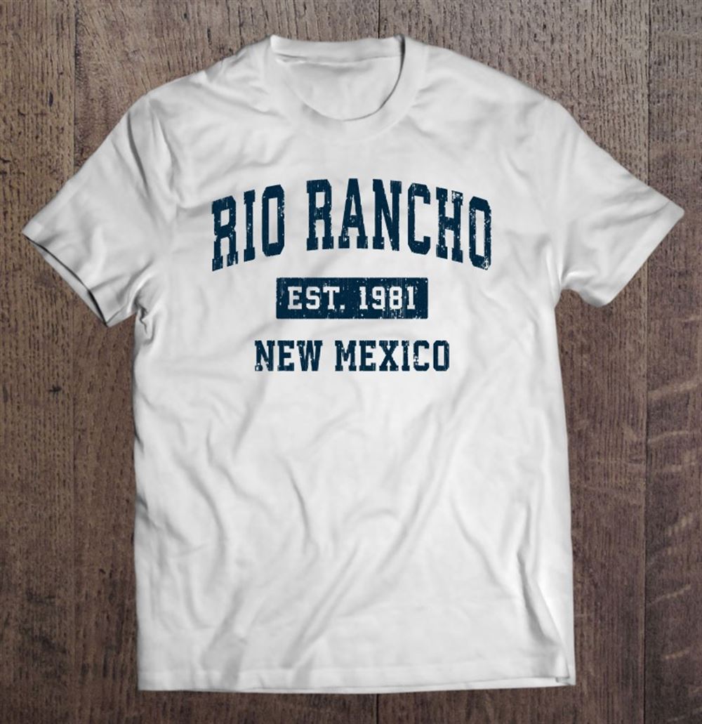 Promotions Rio Rancho New Mexico Nm Vintage Sports Design Navy Print Pullover 