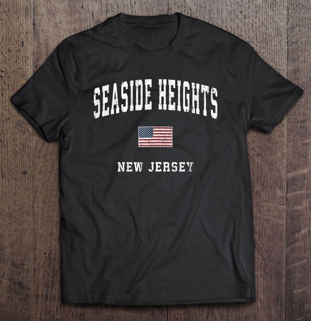 Best Seaside Heights New Jersey Nj Vintage American Flag Sports Tank Top 